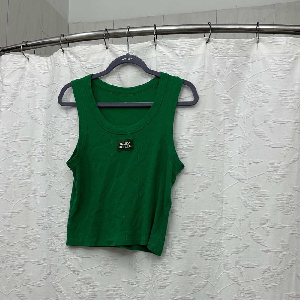 Daily Drills Vibrant Green Tank Top